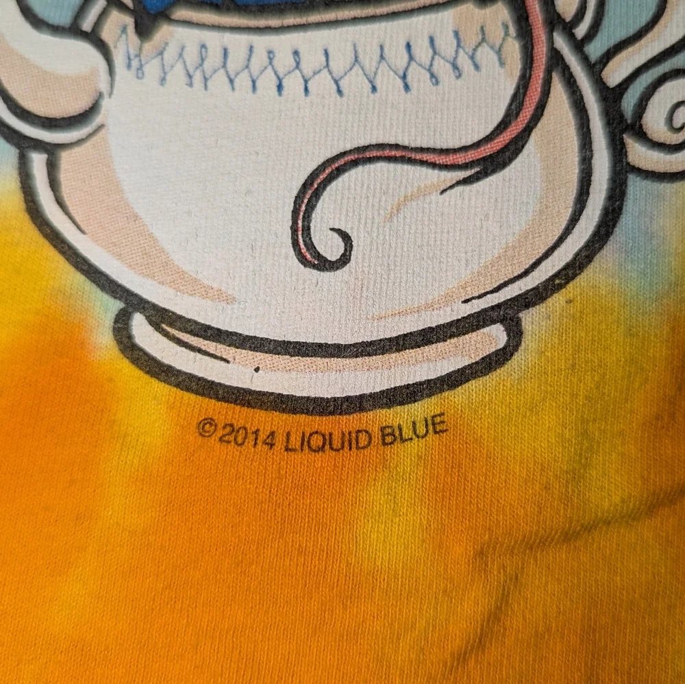 Liquid Blue Alice In Wonderland We're All Mad Here Tye Die Shirt XL - Picture 9 of 10